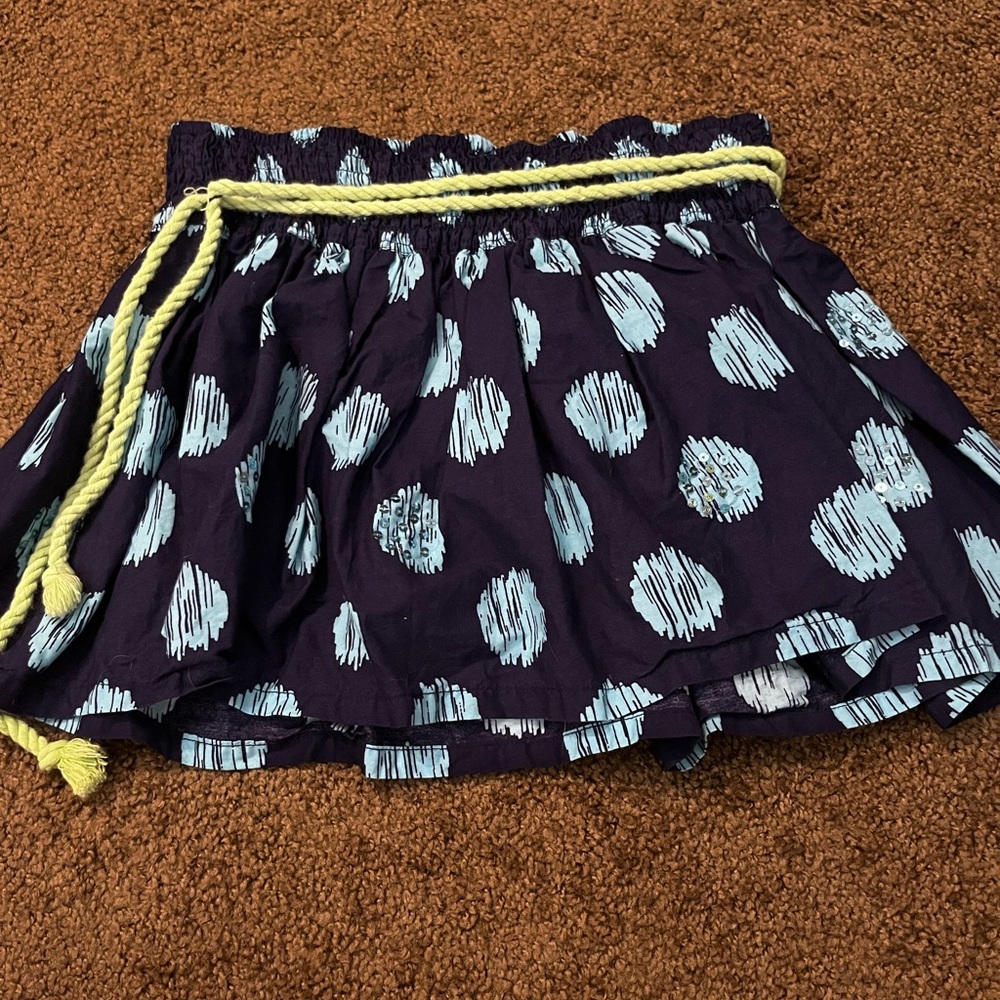 Blue Polka Dot Justice Skirt